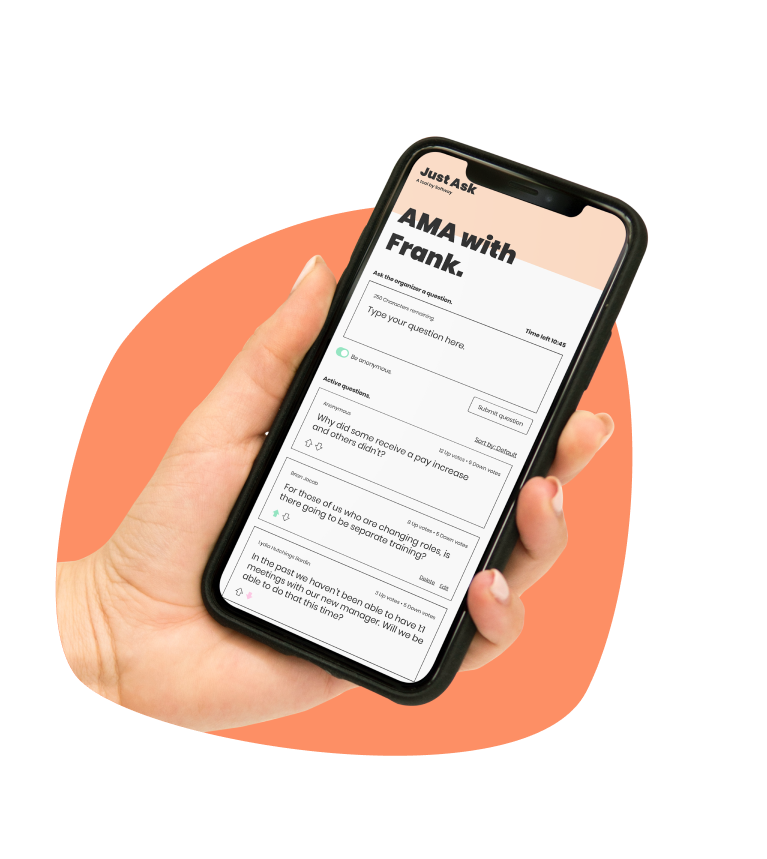 Just Ask App Screen Just Ask App Screen